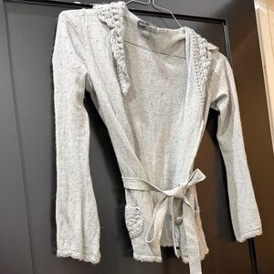 Banana Republic Light Gray Knit Sweater